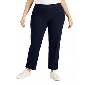 Karen Scott Moonlight‎ Blue Pull On Jeans Plus Size 2X NWT